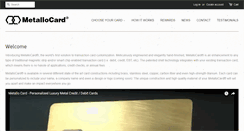 Desktop Screenshot of metallocard.com