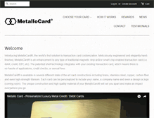 Tablet Screenshot of metallocard.com